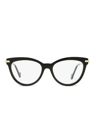 Moncler cat eye glasses - women - Metal/Acetate - One Size - Black