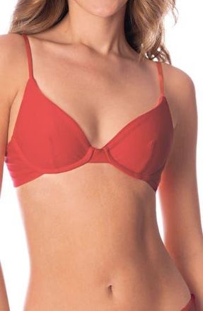 Maaji Red Camelia Dainty Reversible Underwire Bikini Top at Nordstrom Rack, Size X-Large
