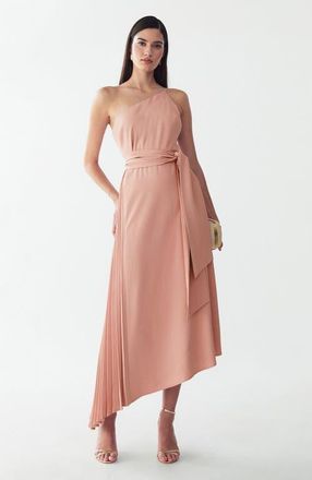 Willa Gloss Midi Dress in Soft Pink at Nordstrom, Size 10