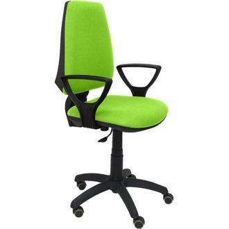 Piqueras y Crespo Sedia Elche CP bali bali pistacchio verde braccioli fissi ruote per parquet