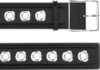 Alexander McQueen Womens Belt Black Calf