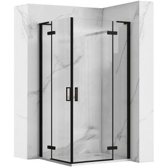 Rea Mampara De Ducha Rea Hugo Double Black 80x80