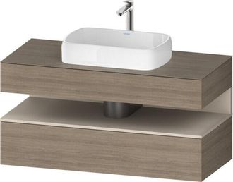Duravit Duravit - Qatego Consola Mueble Bajo Lavabo, 1 Extra&iacute;ble, 1 Caj&oacute;n