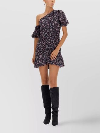Isabel Marant cotton one-shoulder mini dress