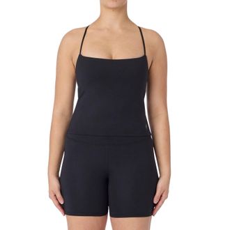 Skechers Goflex Slim Strappy Tank Polyester Dames Zwarte Actieve Top