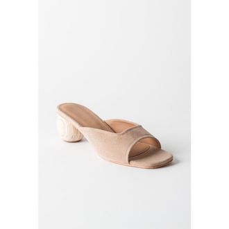 Huma Blanco Noa Slide Sandal in Latte Suede at Nordstrom, Size 40