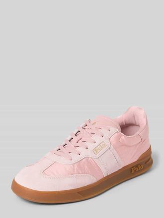 Polo Ralph Lauren Low Top Sneaker aus echtem Leder Modell AERA in Rosa, Gr&ouml;&szlig;e 39,5