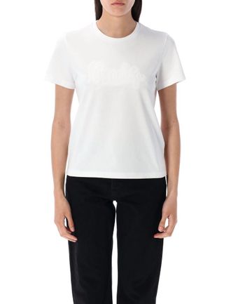Moncler White Crewneck T-SHIRT