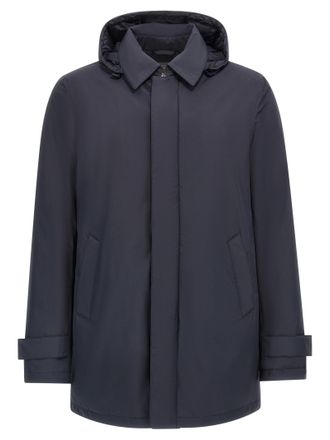 Herno Blue Polyester Mens Parka
