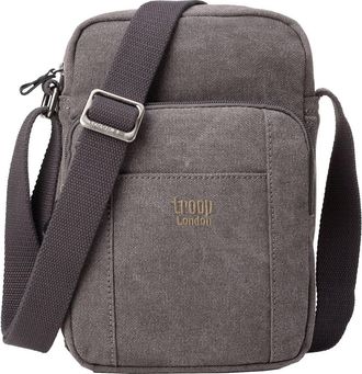 Troop London TRP0370 Troop London Classic Canvas Across Body Bag - Black