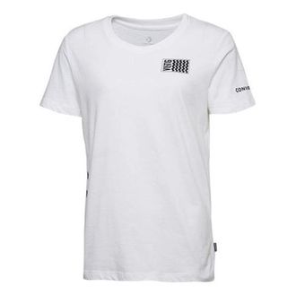 Converse (WMNS) Converse Voltage T-Shirt Asia Sizing White Black 10017752-A02