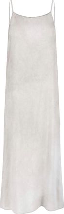 Uma Wang Grey Anaya Midi Silk Blend Dress