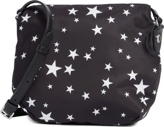 Marc Jacobs Star Print Preppy Nylon Mini Messenger Bag in Black Multi at Nordstrom Rack