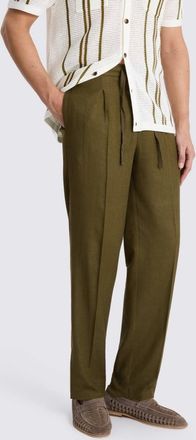 Moss Khaki Twill Beach Trousers