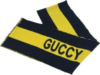 Gucci Pre-owned Scarves, male, Multicolor, Size: ONE SIZE Pre-owned Wool scarves