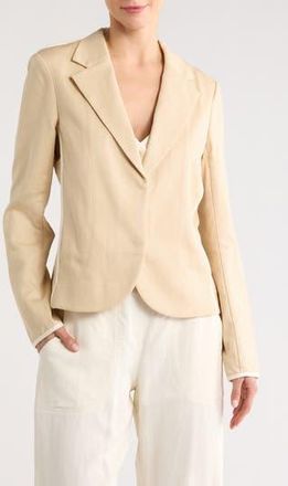 TWP Oversize Linen & Cotton Blend Blazer in Light Khaki at Nordstrom Rack, Size X-Small