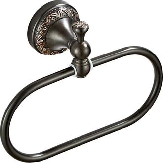 OEM Anillo Soporte Para Toallas - Lat&oacute;n Macizo - Di&aacute;metro 21 Cm - Montaje En Pared - Para Ba&ntilde;o Cocina Dormitorio - 1 Unidad