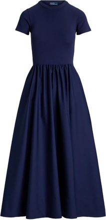 Polo Ralph Lauren Abito lungo pliss&eacute; - Blu
