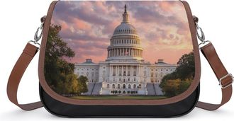 Generic Washington DC Fashion Womens Crossbody Bags Novelty Handbag Shoulder Bag Purse