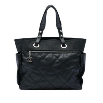 Chanel Bolso Tote de Lona Recubierta Pre-owned - Pre-owned - Mujer - Negro - ONE SIZE