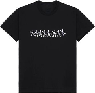 Givenchy T-Shirts, male, Black, XL, Tag Effect Slim Fit T-Shirt