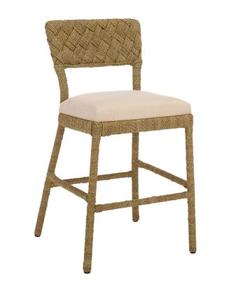 Safavieh Couture Rosemarie Seagrass Counter Stool