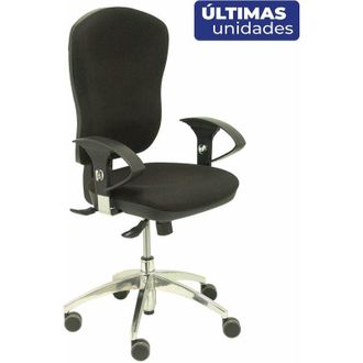 Piqueras y Crespo Piqueras Y Crespo - Silla Moral Sincro Tela Negra Brazos Regulables