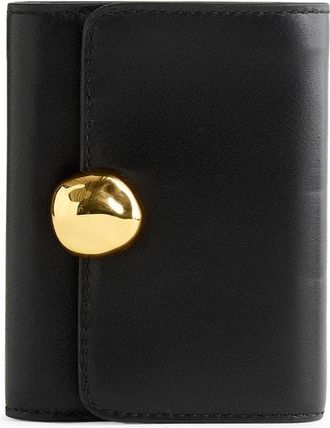 Madewell Organic Drop Trifold Wallet in True Black at Nordstrom