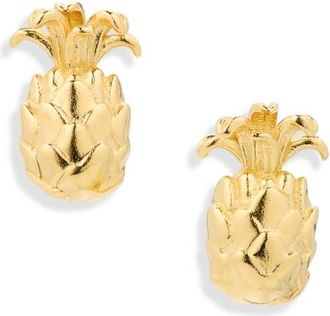 Madewell Demi-Fine Pineapple Stud Earrings in 14K Gold at Nordstrom