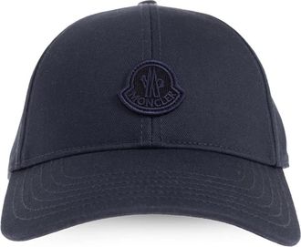 Moncler Pet met Klep - Dames - Petten - Blauw - ONE Size - Katoen - Accessoires