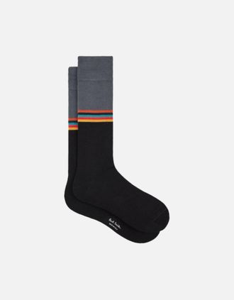 Paul Smith Mens Paul Smith Jared Artist Socks 79 BLACK - Size: 16/14.5/8/15/8.5/15.5/9/13/13.5/14/6.5/7/7.5/11.5/5/12/5.5/12.5/6/3.5/3/10.5/4/11/4.5/2.5/9.5/10