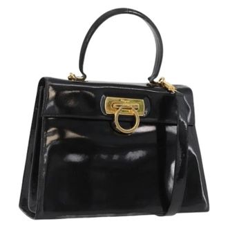 Ferragamo Pre-owned Handbags, female, Black, Size: ONE SIZE Pre-owned Hand Bag