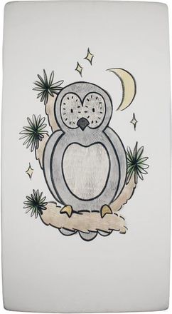 LOvedbaby Organic Cotton Crib Sheet in Owl Hoo? Graphic at Nordstrom