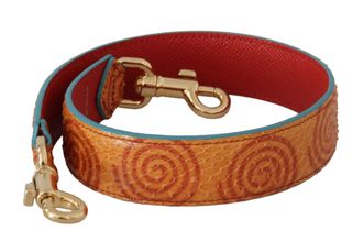 Dolce & Gabbana Chic Oranje Leren Schouderband Damesaccessoire