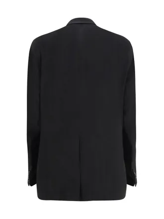 GCDS Womens Blazer Double-Breasted Black Black-Black Viscose Blazers Black/black Jacket