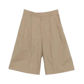 SOEUR Imogen Lange Shorts - Dames - Korte Broeken - Beige - XS - Leer - Korte Broeken