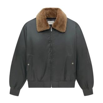 Dr&ocirc;le de Monsieur Bomber Jacket Collar Fur - Jackets - Hombre - Gris - XL