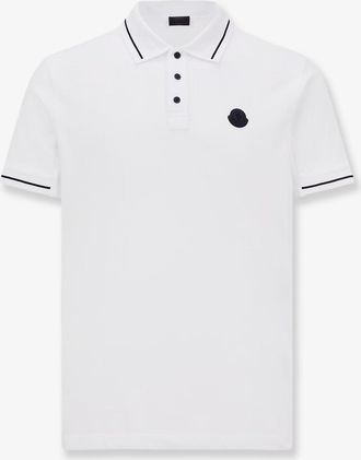 Moncler Polo in cotone con patch Logo - MONCLER - gender_Man