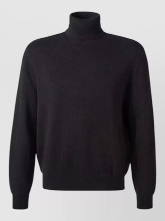 A|X Armani Exchange turtleneck sweater long sleeves ribbed cuffs hem