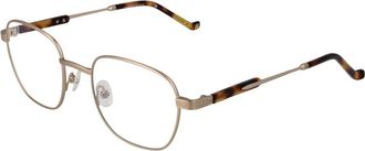 Hackett Accessoires, Heren, Geel, ONE Size, Gouden Heren Optische Monturen Metaal Volledige rand
