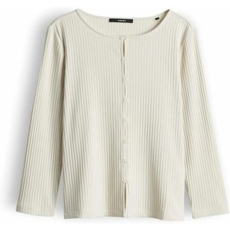 someday Kariane Shirt Jacket - Dames - Truien - Wit - Maat: M Katoen