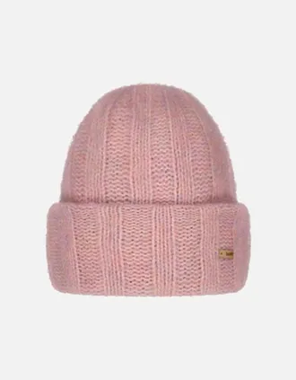 Barts Womens Barts Womens River Rush Knit Knitted Wool Beanie Hat - Pink - Size: ONE size