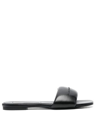 Stella McCartney padded slip-on sandals - Black