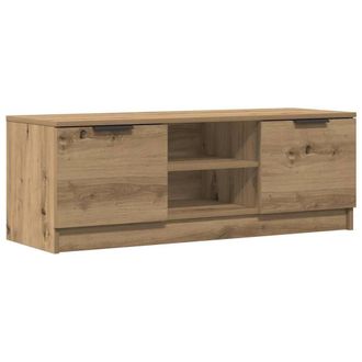 Berkfield Home TV Cabinet Artisan Oak 102x35x36.5 cm Engineered Wood in Brown