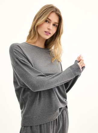 Miiyu Womens Brushed underside supple lounge sweatshirt