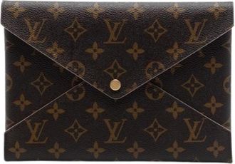 Louis Vuitton Pre-owned Kirigami Clutch - Dames - Vintage Clutch - Bruin - ONE Size - Vintage