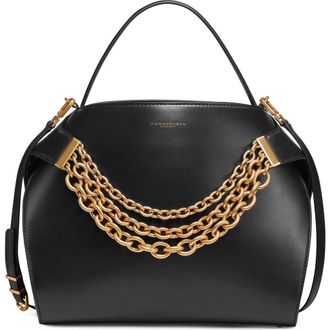DKNY Plandome Satchel in Black/gold at Nordstrom, Size X-Large
