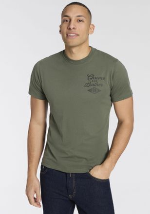 Replay T-Shirt REPLAY, Herren, Gr. XXL, military, Jersey, Obermaterial: 100% Baumwolle, bedruckt, unifarben, regular fit normal, Rundhals, abgesteppte Kante,