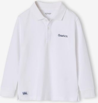 Vertbaudet Poloshirts mit langen &Auml;rmeln wei&szlig;