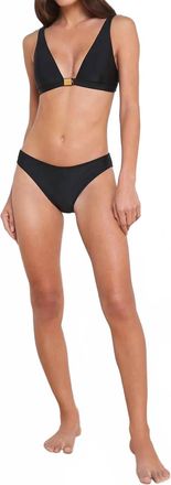 L'agence Nicole Bikini Bottom In Black